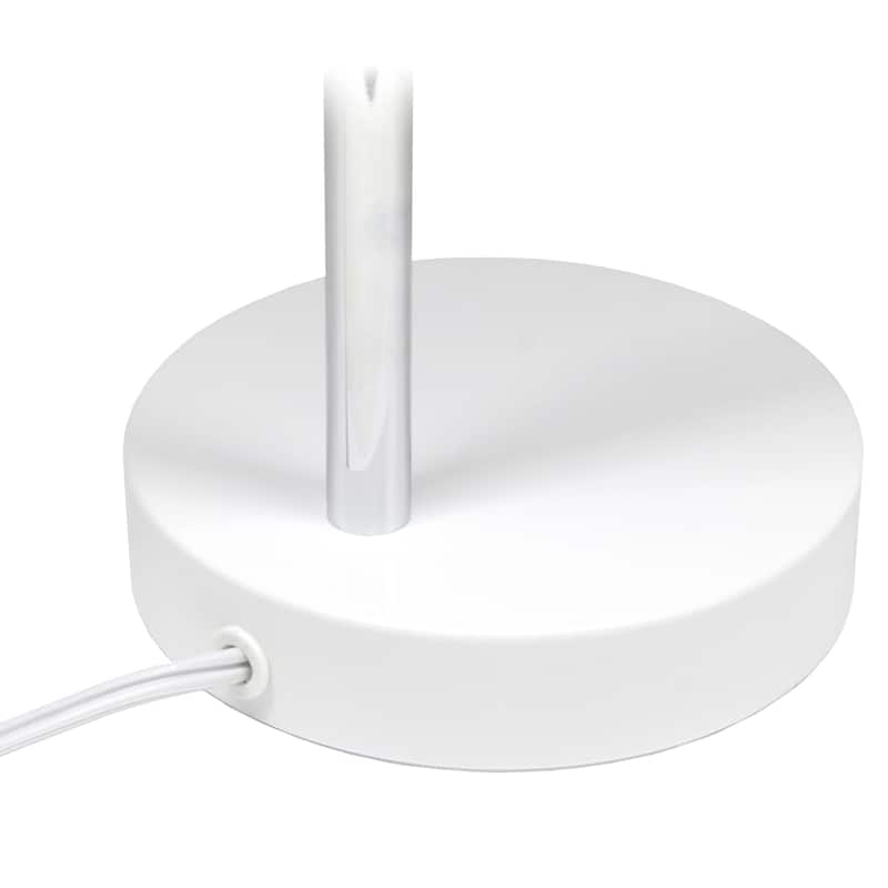 Minimalist Metal Gooseneck Desk Lamp with Adjustable Chrome Arm Modern Task Lighting Multiple Colors