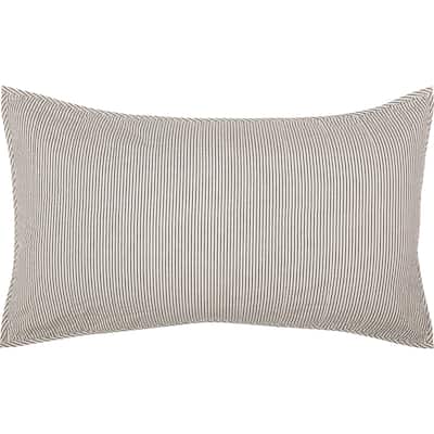 Hatteras Seersucker Blue Ticking Stripe King Sham 21x37