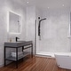 preview thumbnail 18 of 18, Veil Series 74 in. by 34 in. Framed Frosted Glass Shower Screen