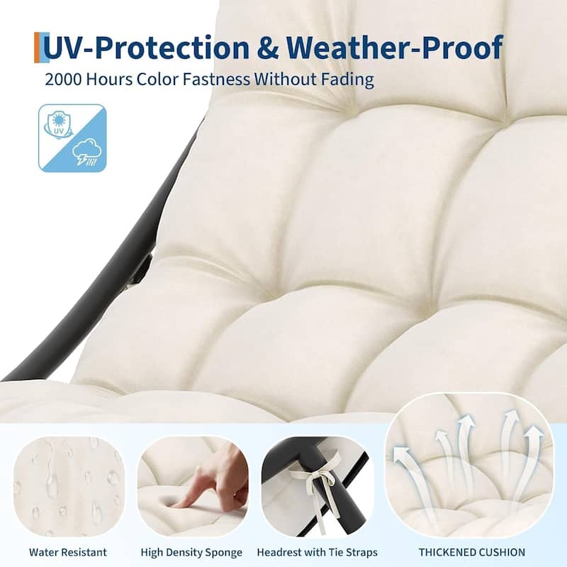 Oversized Heavy-Duty Rocking Recliner Waterproof Cushions 400 lb Weight Capacity