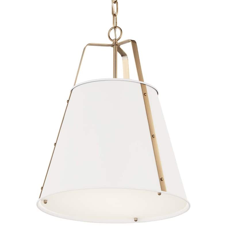 Kichler 52711 Etcher 2 Light 18" Wide Pendant - White