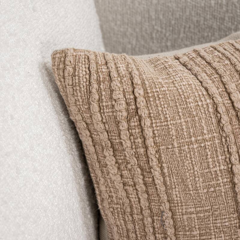 Villa by Classic Home Hannah 100% Cotton 22" Throw Pillow