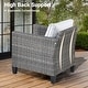 preview thumbnail 73 of 82, OVIOS 5-Piece Outdoor Wicker Patio Conversation Set
