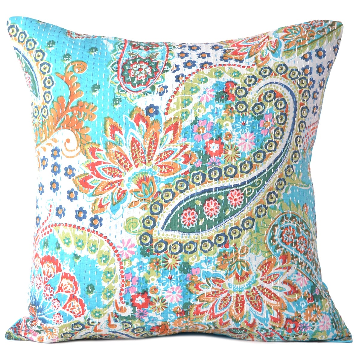 Cotton Throw Pillow Cases Decorative Cushion Cover 16 X 16 Inch Light Blue Overstock 17134435