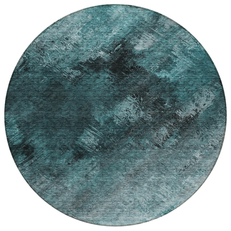 HomeRoots Abstract Transitional Rectangle Outdoor Rug