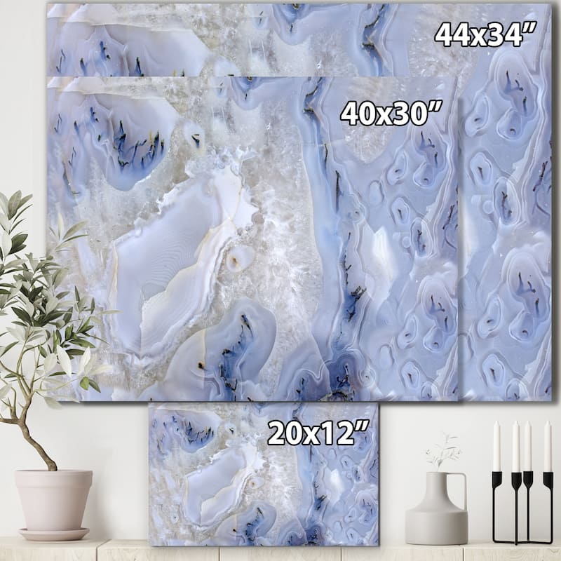 Agate Stone Background' Abstract Canvas Wall Art Print
