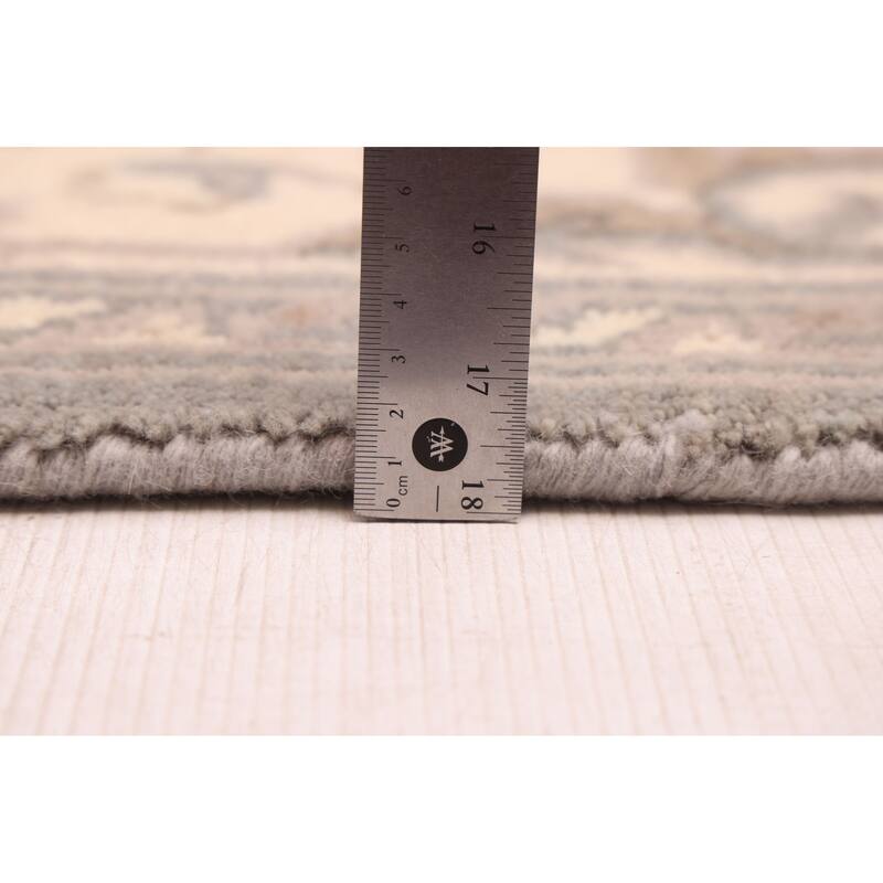 ECARPETGALLERY Hand-knotted Royal Oushak Grey Wool Rug - 5'0 x 8'1
