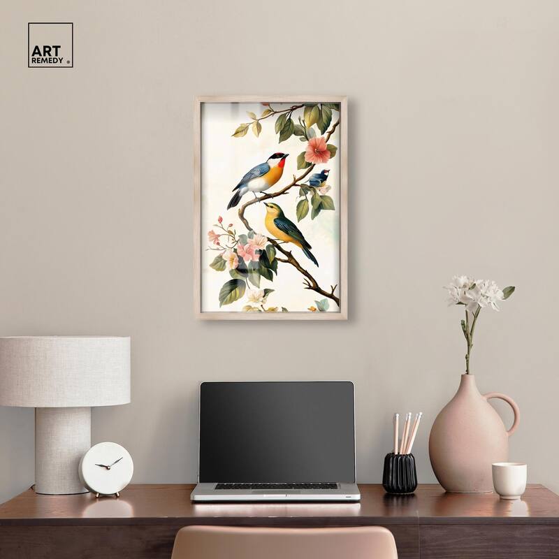 Colorful Perch Shadowbox by Art Remedy