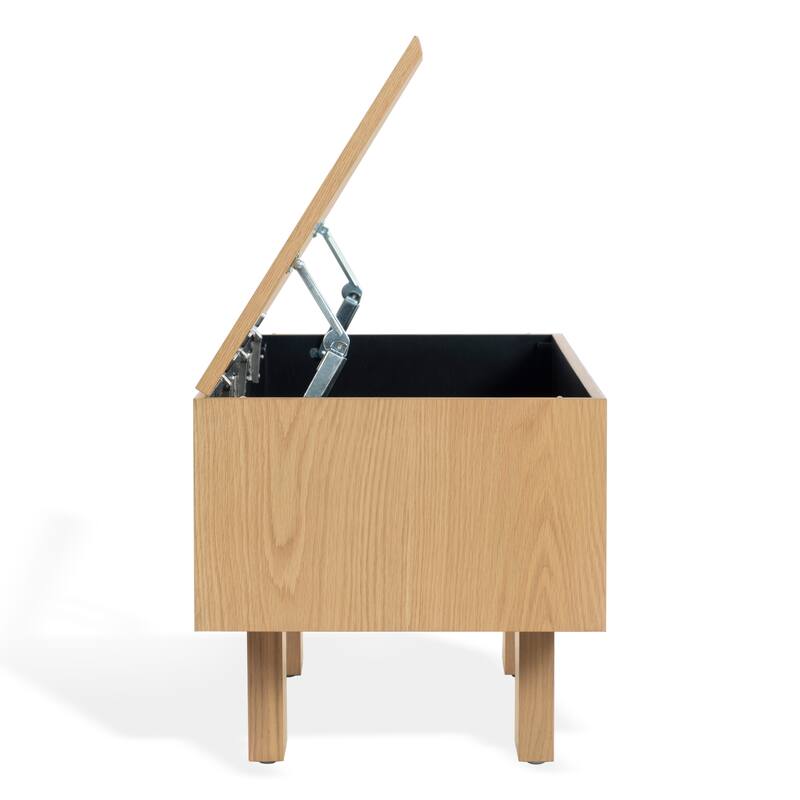 SAFAVIEH Couture Sherianya Wood Storage Bench - 50"W x 18"D x 18"H