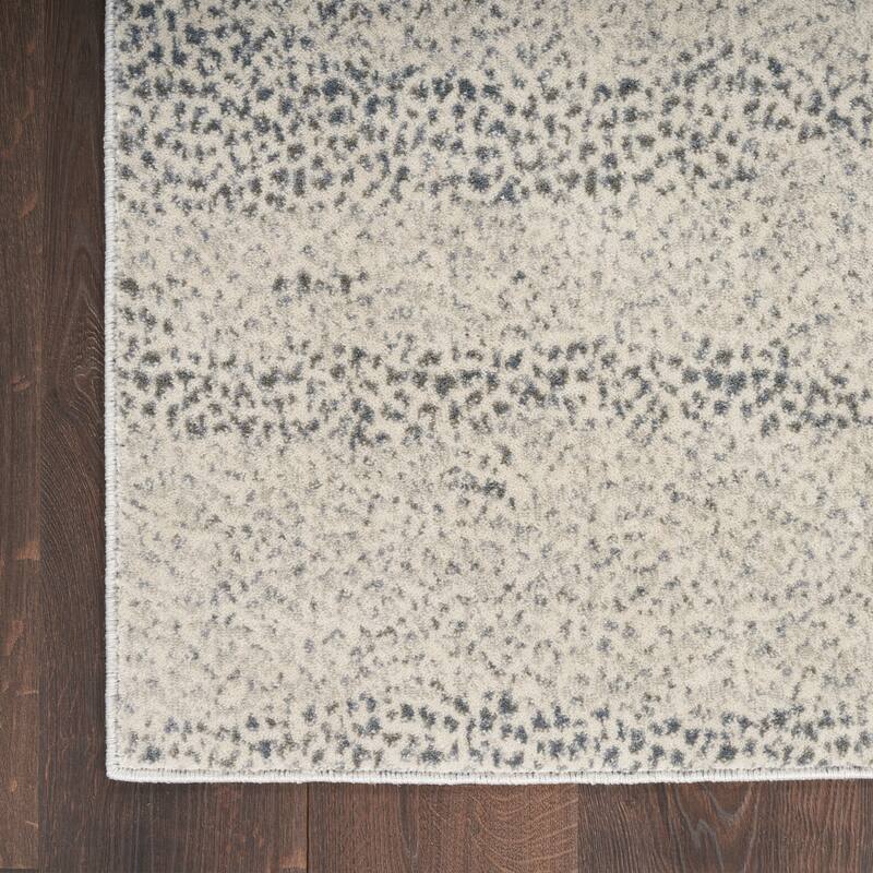 Nourison Home Elegance Indoor only Grey Abstract Area Rug