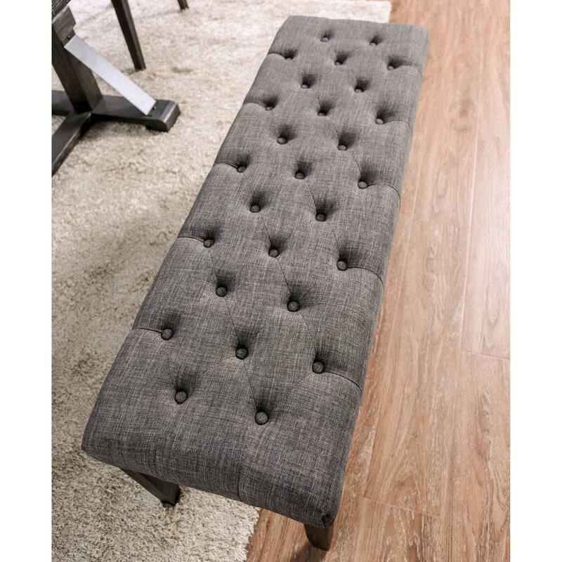 Copper Grove Chalwa Rustic Tufted 48-inch Dining Bench