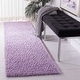 preview thumbnail 51 of 150, SAFAVIEH August Shag Solid 1.2-inch Thick Area Rug 2'3" x 10' Runner - Lilac