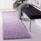preview thumbnail 48 of 140, SAFAVIEH August Shag Solid 1.2-inch Thick Area Rug 2'3" x 10'  Runner - Lilac