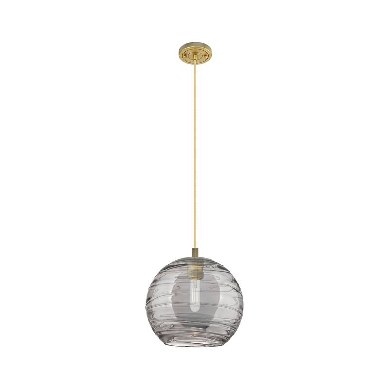 Innovations Lighting Downtown Urban - Crown Point - 1 Light 10" Athens Deco Swirl Cord Hung Pendant