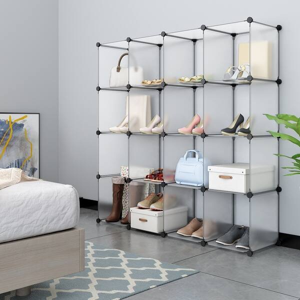 Shop Langria 16 Cube Modular Clothes Shelving Storage Organizer
