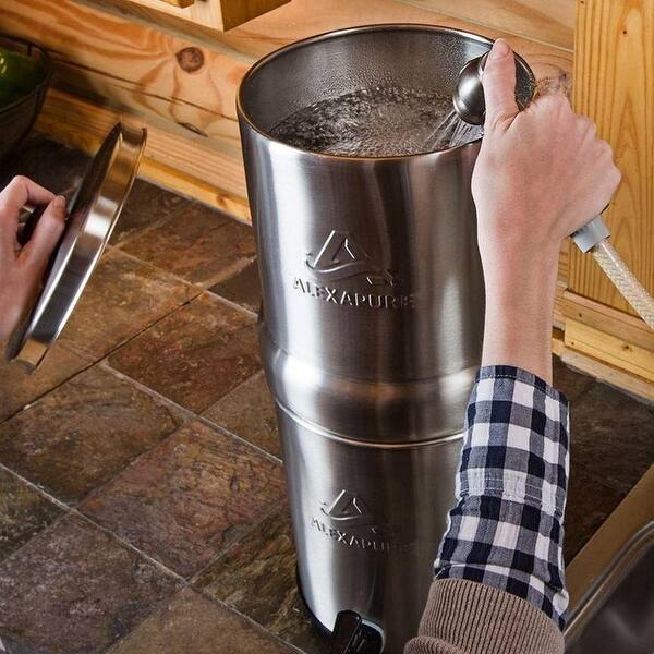Shop Alexapure Pro Stainless Steel Water Filter System Refurbished Silver Overstock 22966795