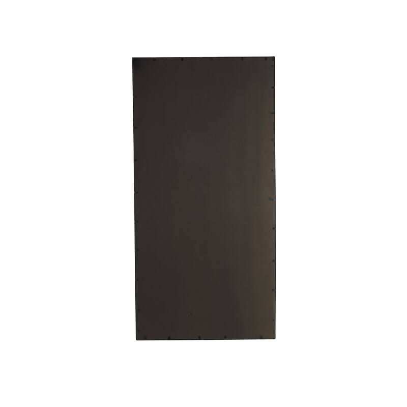 Black Metal Window Pane Inspired Room Floor Mirror