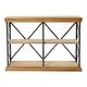 preview thumbnail 5 of 74, Brown Wood 3 Shelves Shelving Unit - 48 x 17 x 34