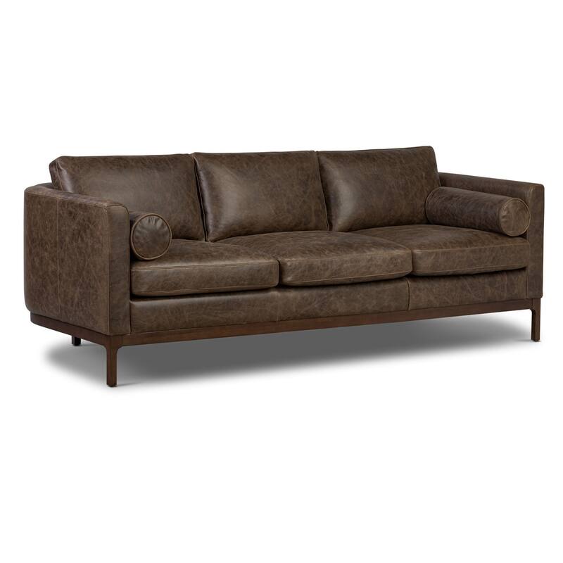 Poly & Bark Toscano 89" Sofa in Brown Stone - Brown Stone