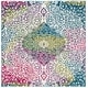 preview thumbnail 35 of 34, SAFAVIEH Watercolor Agafia Medallion Rug 5'3" Square - Ivory/Fuchsia - Square