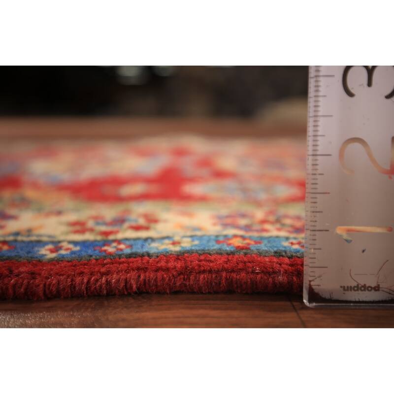 Red Kazak Oriental Accent Rug Hand-Knotted Wool Carpet - 2'0" x 3'0"