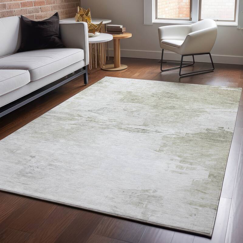 Premium Washable Super Soft Watercolor Mayfield Rug - Ivory - 9' x 12'