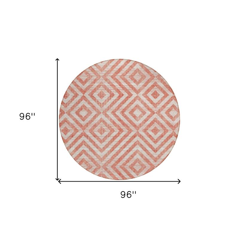 HomeRoots Geometric Transitional Rectangle Outdoor Rug