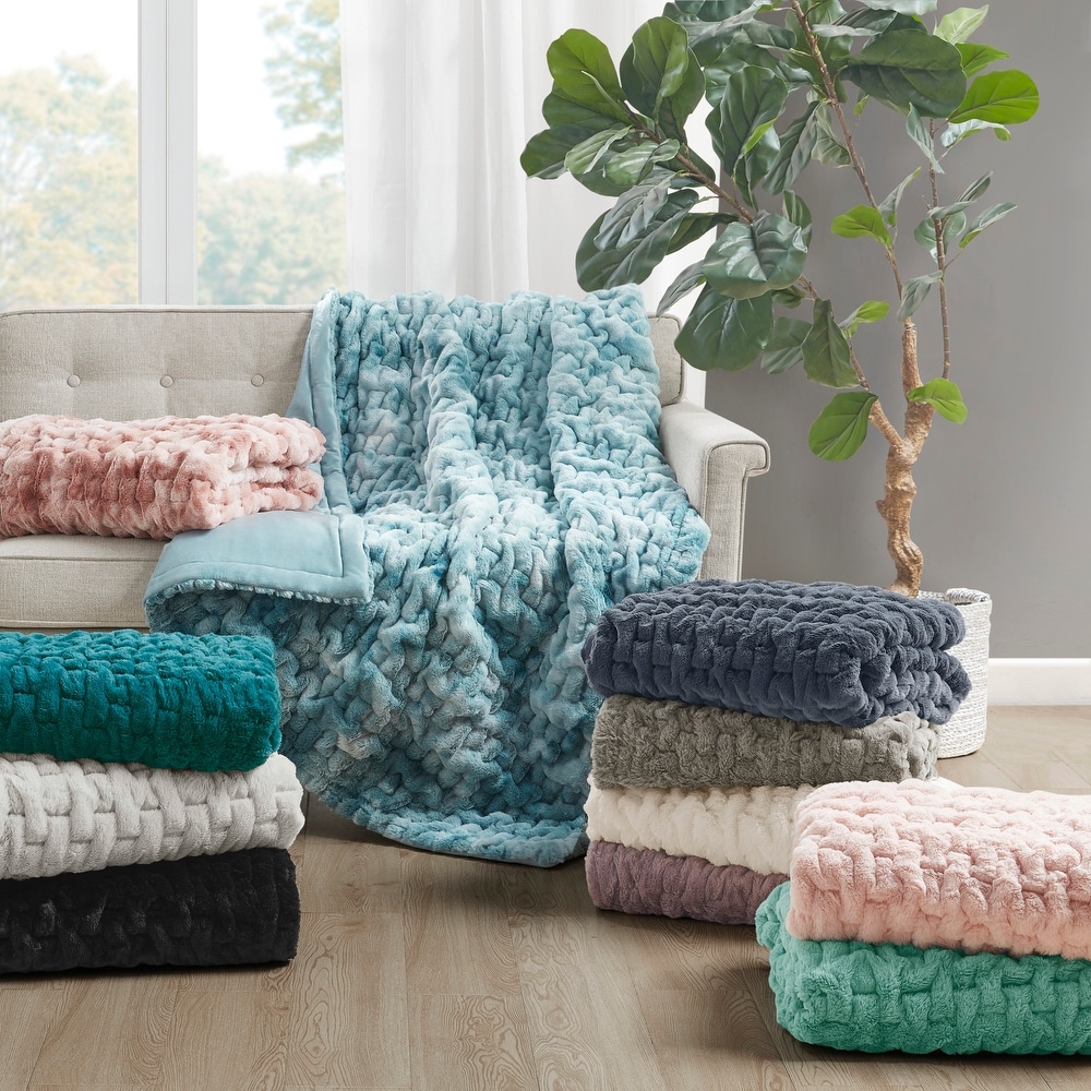 Faux Fur Madison Park Blankets and Throws  Shop our Best Blankets Deals  Online at Bed Bath & Beyond