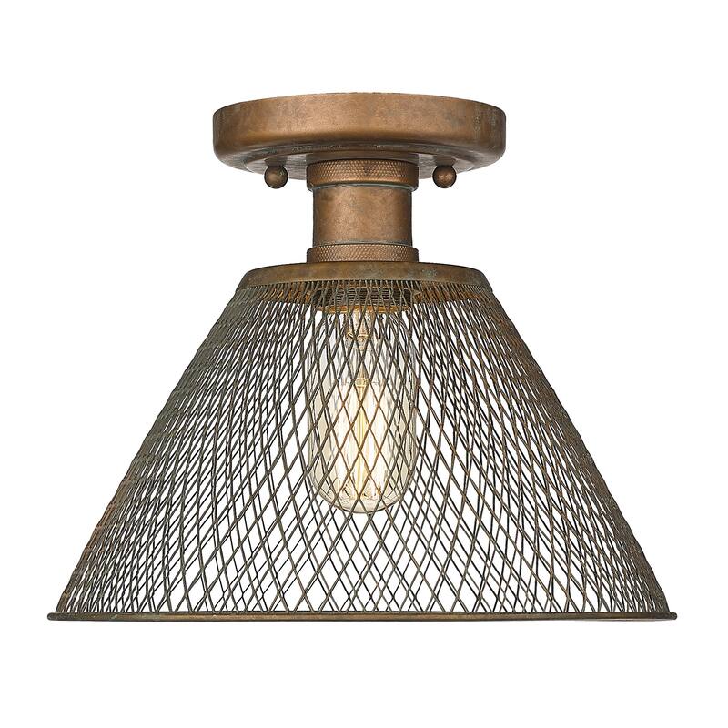 Carver Semi-Flush - Copper Patina