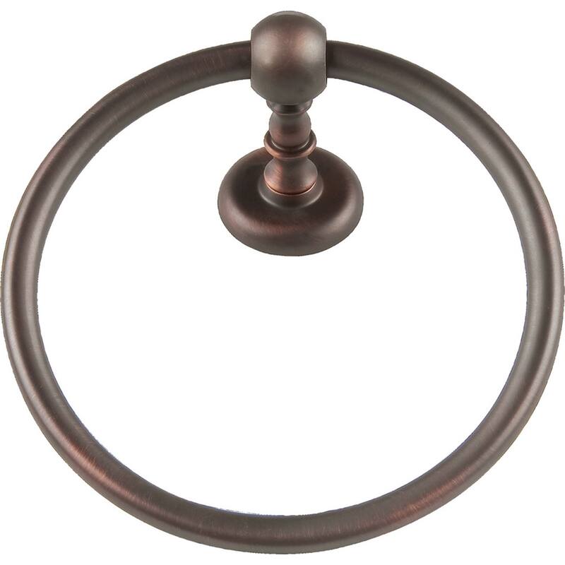 Atlas Homewares Emma Collection 7-1/8 Inch Round Towel Ring - Venetian Bronze