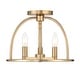preview thumbnail 1 of 2, Abbott 3 Light Vibrant Gold Ceiling Mount - 13.75'' W x 10'' H - 13.75'' W x 10'' H 13.75'' W x 10'' H