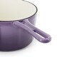 preview thumbnail 4 of 5, MegaChef 2 Quart Enameled Cast Iron Sauce Pan in Gradient Purple