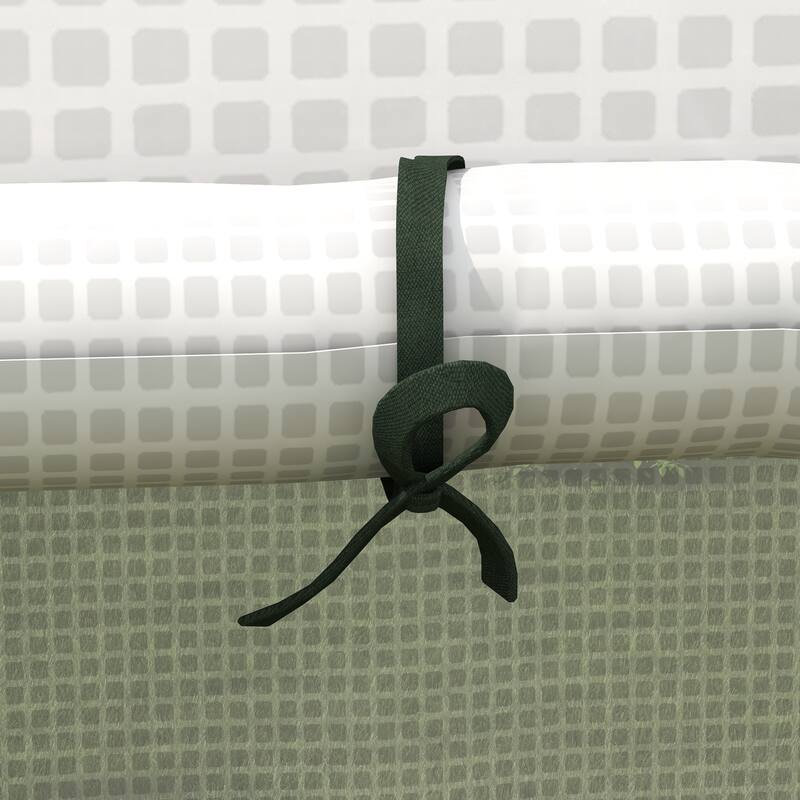 Outsunny Walk-in Greenhouse Replacement Cover for 01-0472 with Roll-up Door and Mesh Windows, 55" x 56.25" x 74.75"