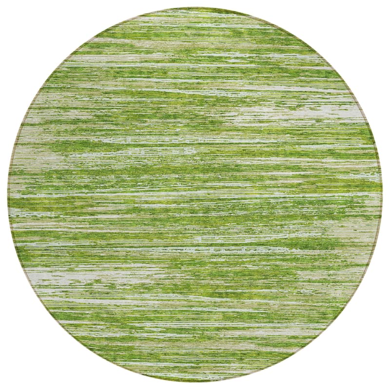 HomeRoots Striped Transitional Rectangle Outdoor Rug