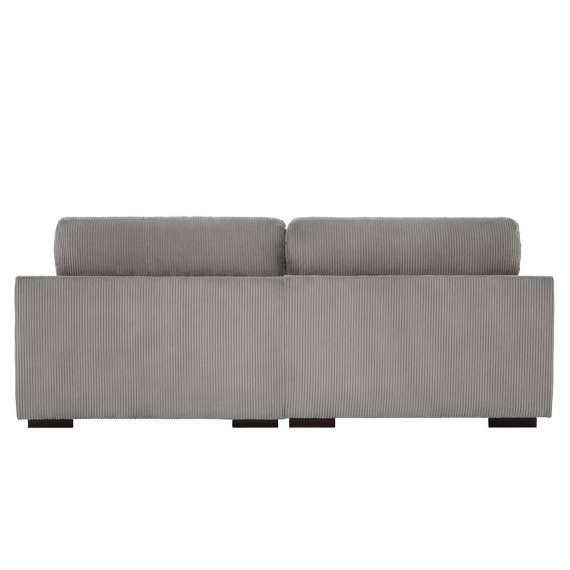 90" Oversized Modular Sectional Corduroy Sofa
