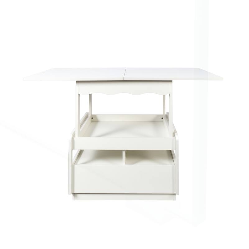 Versatile 3-in-1 Coffee Table with Storage for Living and Dining Rooms