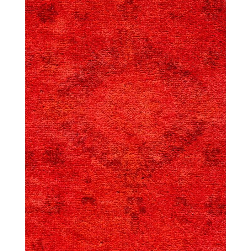 Vibrance, One-of-a-Kind Hand-Knotted Area Rug - Orange, 3' 10" x 6' 3" - 3' 10" x 6' 3"