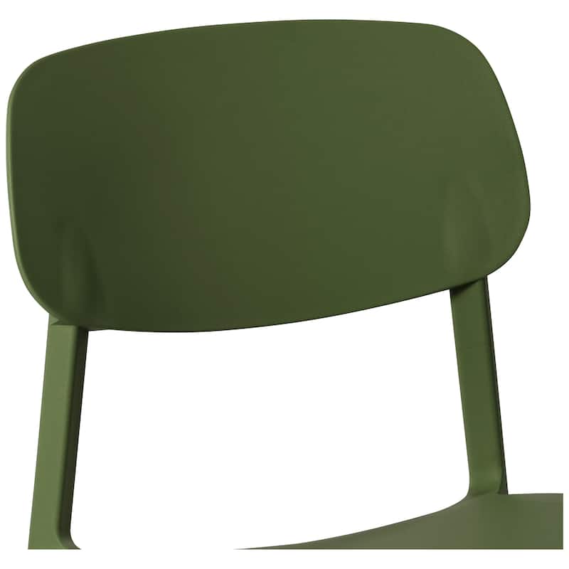 Frond and Form Outdoor Patio Stacking Dining Side Chair (Set of 2)