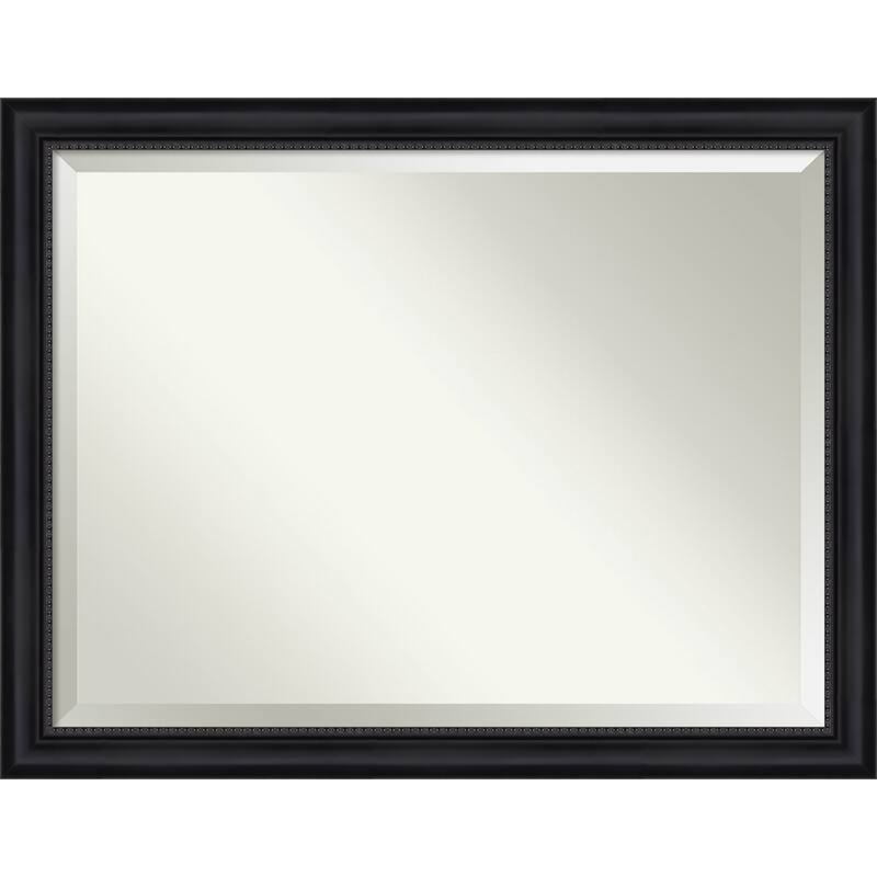 Beveled Wall Mirror - Astor Black Frame