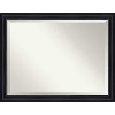 Beveled Wall Mirror - Astor Black Frame