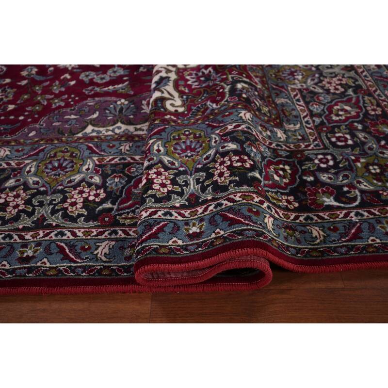Traditional Kashan Turkish Large Rug Machine Made Carpet - 9'8" x 13'6"