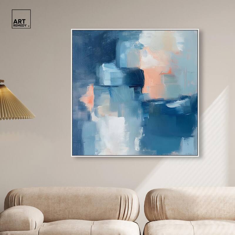 Whispering Blue I Canvas by Art Remedy