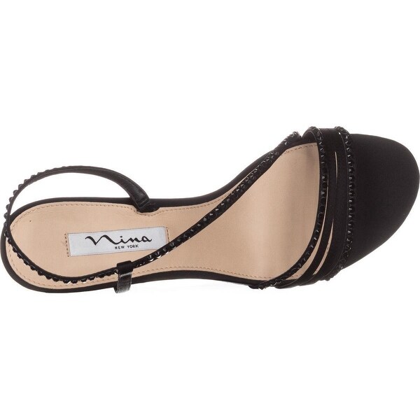 nina gerri evening sandals black