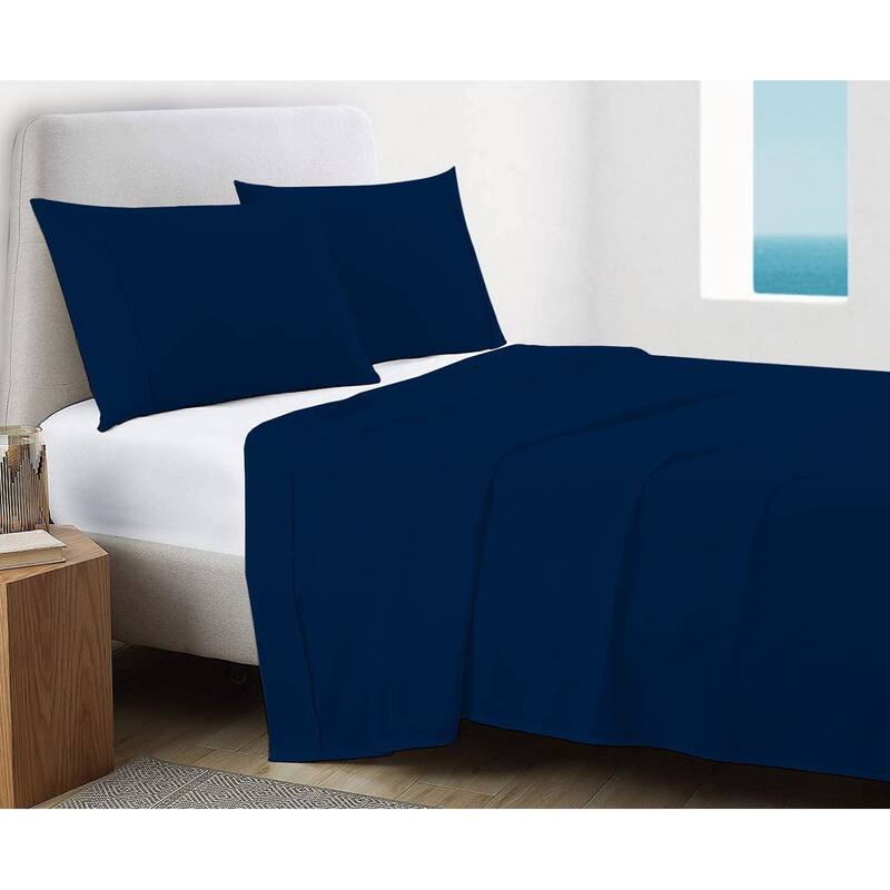 GOTS Certified 300TC Organic Cotton Sateen Wrinkle Resistant Flat Sheets