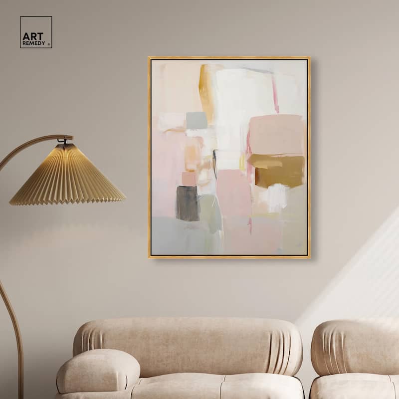 Apricot Cream I Canvas by Art Remedy