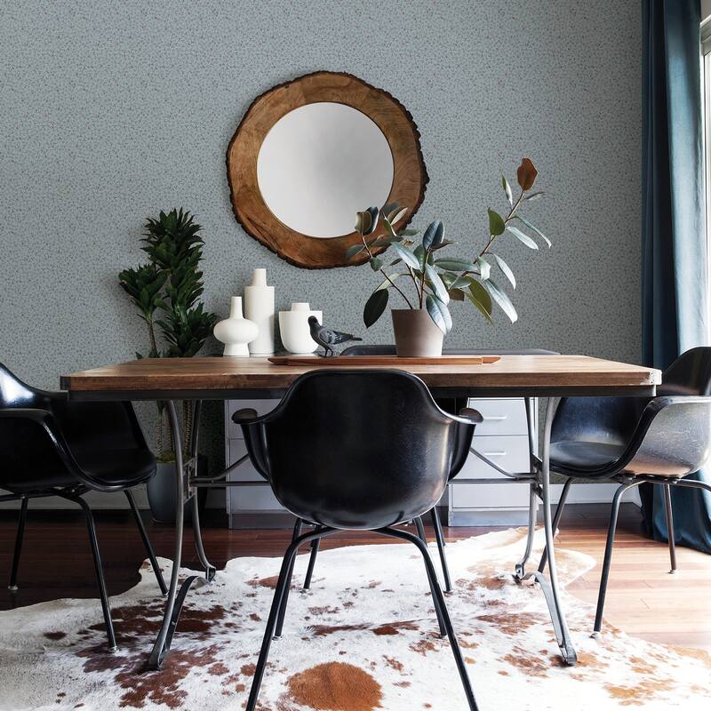 A-Street Prints Lark Light Blue Botanical Wallpaper