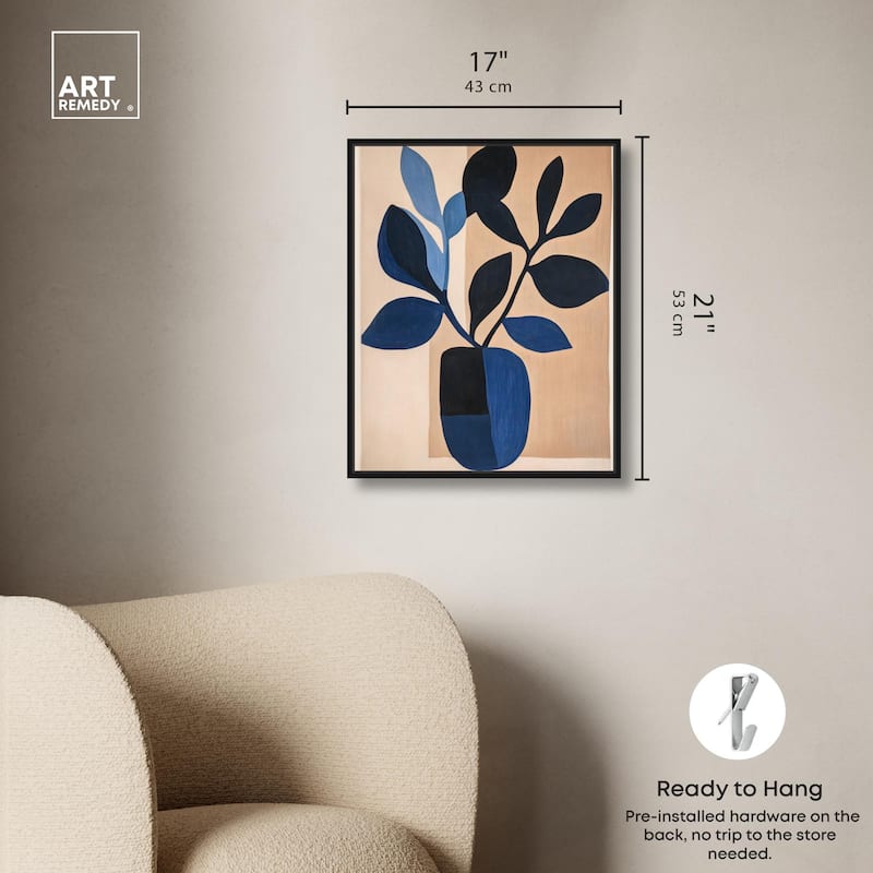 Blue Matisse Jar II Canvas by Art Remedy