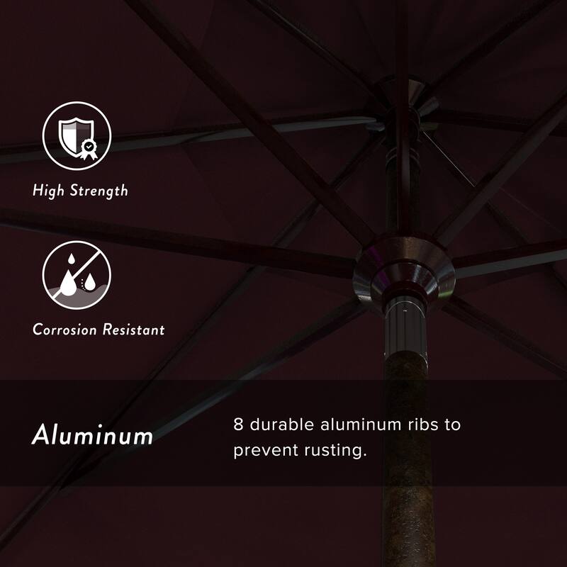 North Bend 11-foot Crank Open Bronze Umbrella by Havenside Home