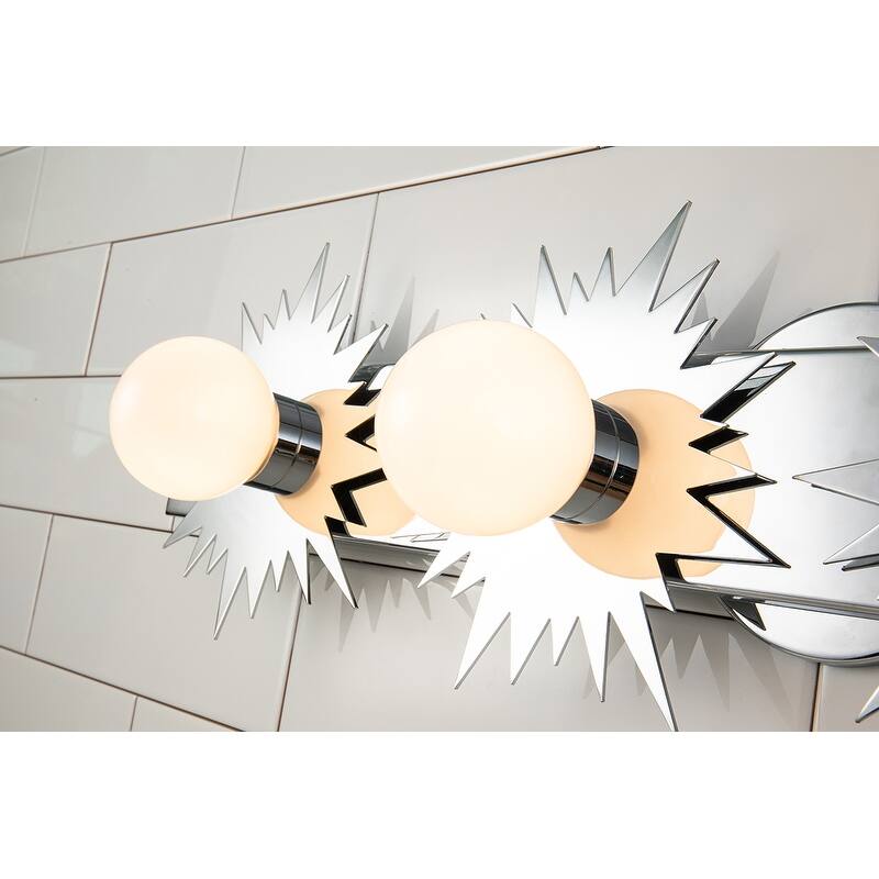4 Light Bath Bar Vanity Light in Chrome
