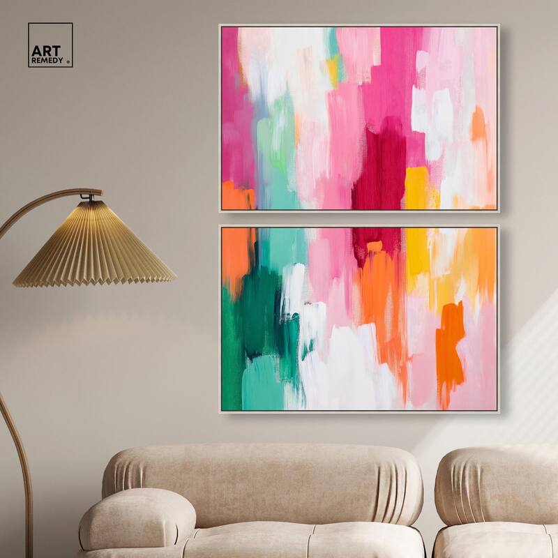 Playful Palette III Canvas Set of 2 by Art Remedy